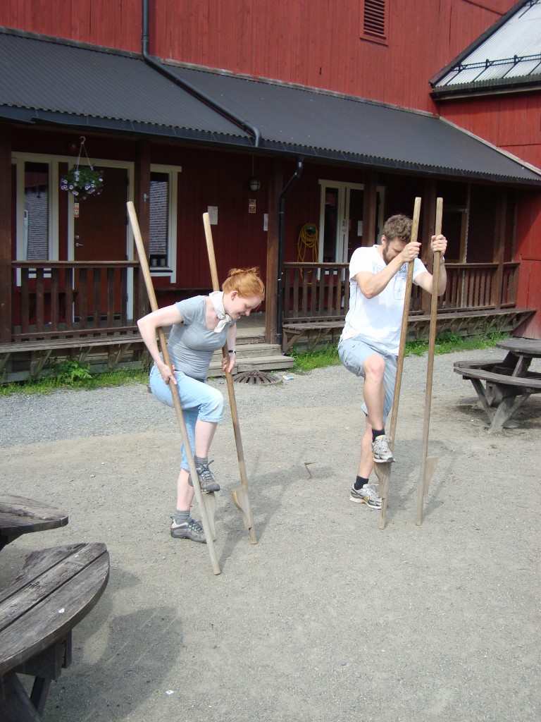 Malene & Brian på stylter