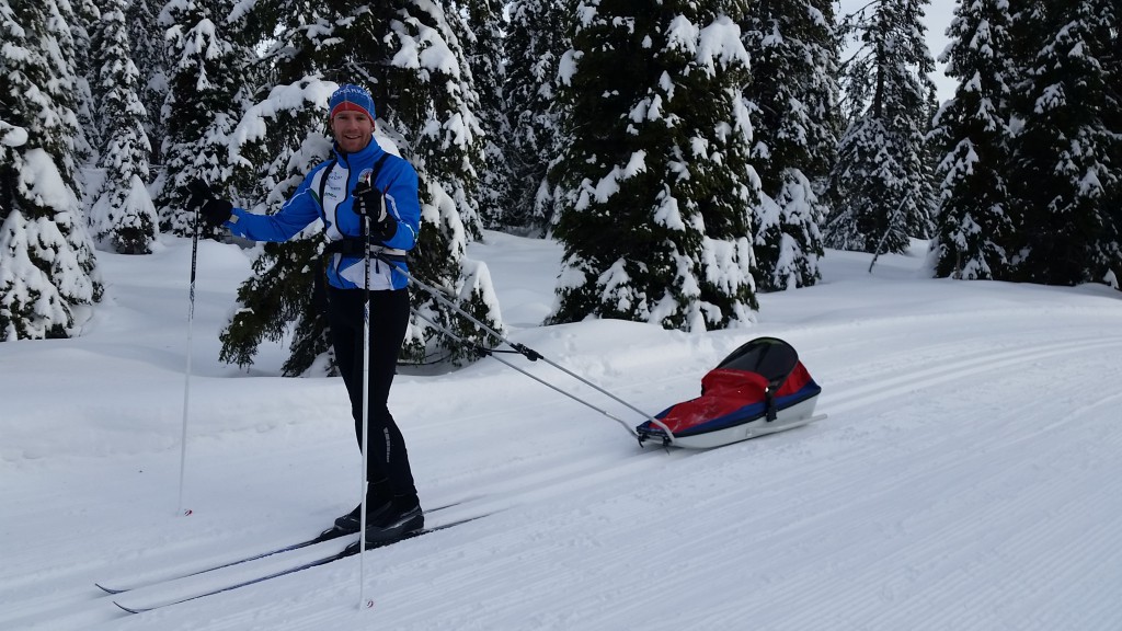 På tur ved Sjusjøen. Brian (og Erik)